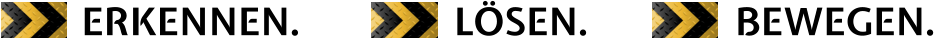 ERKENNEN. LÖSEN. BEWEGEN.
